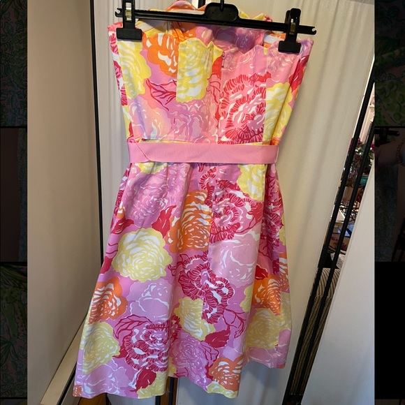 Lilly Pulitzer strapless dress size 8 🌺🌸🌼 - Picture 2 of 4